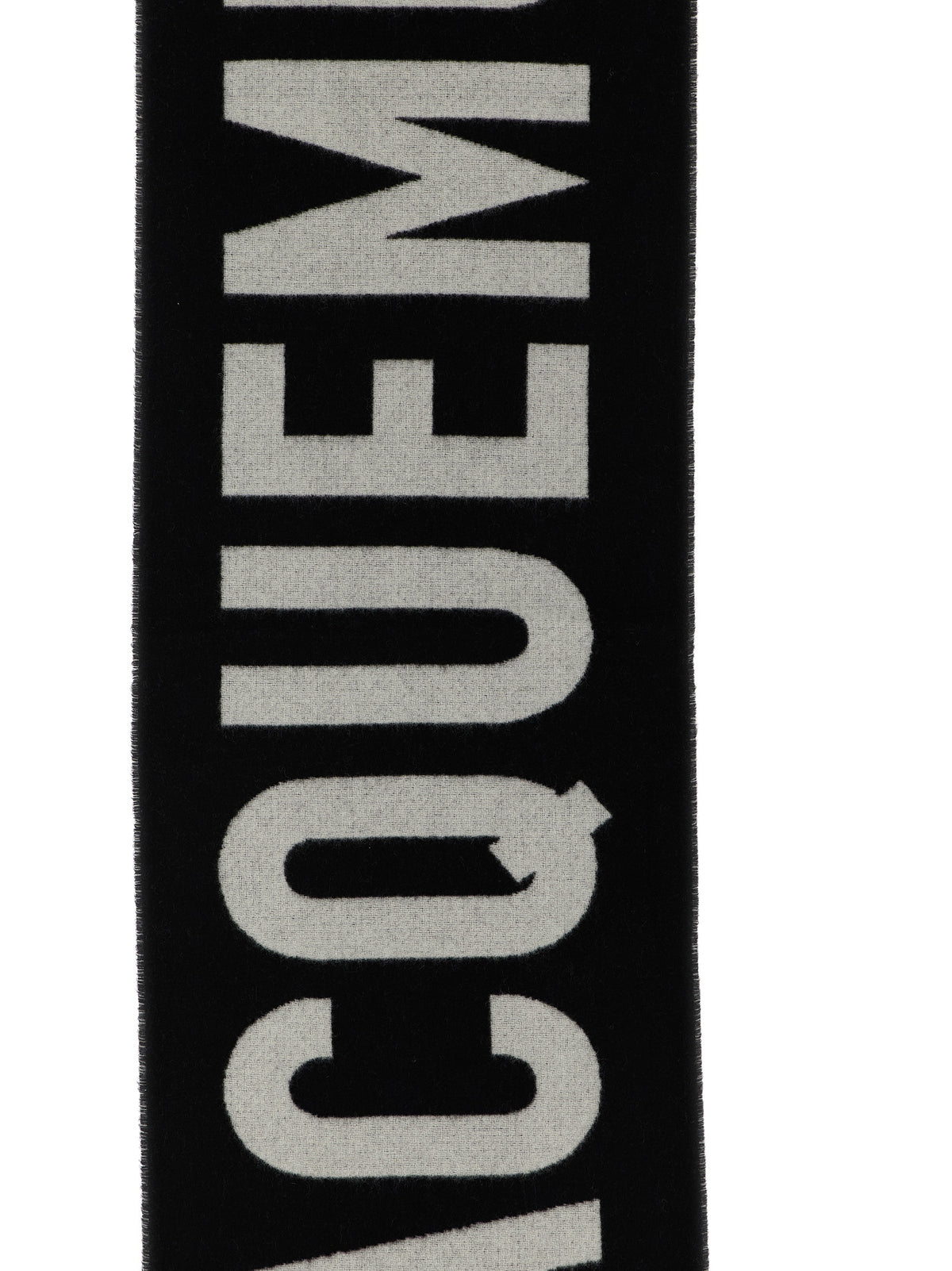 Black Wool Foulard