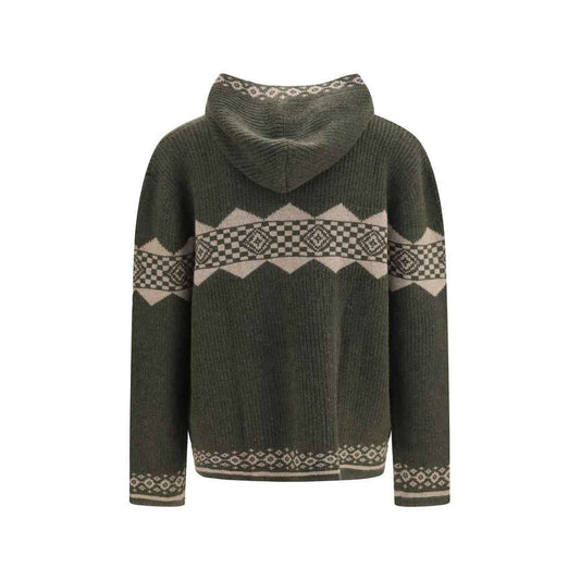 Bicolor Cashmere Cardigan