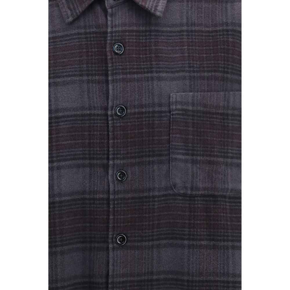 Gray Cotton Pattern Shirt