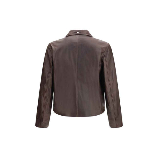Brown Calf Leather Bos Taurus Leather Jacket