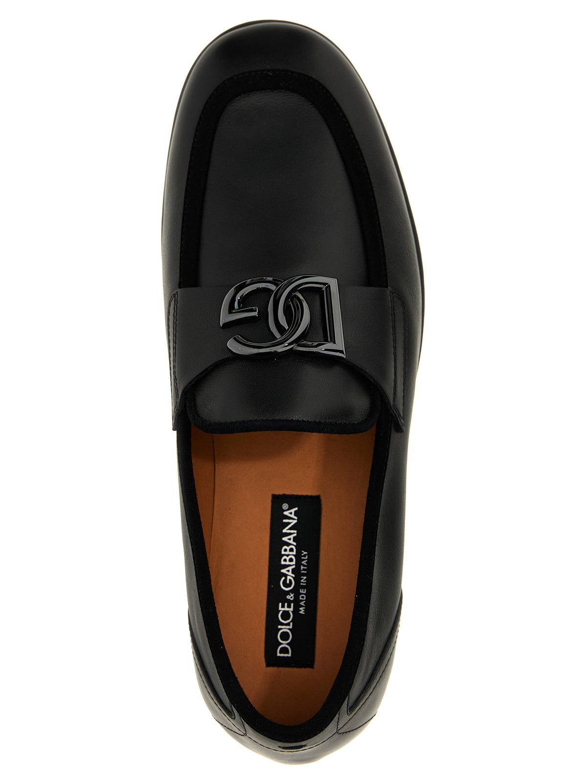 Black Calfskin Slip-On Loafers