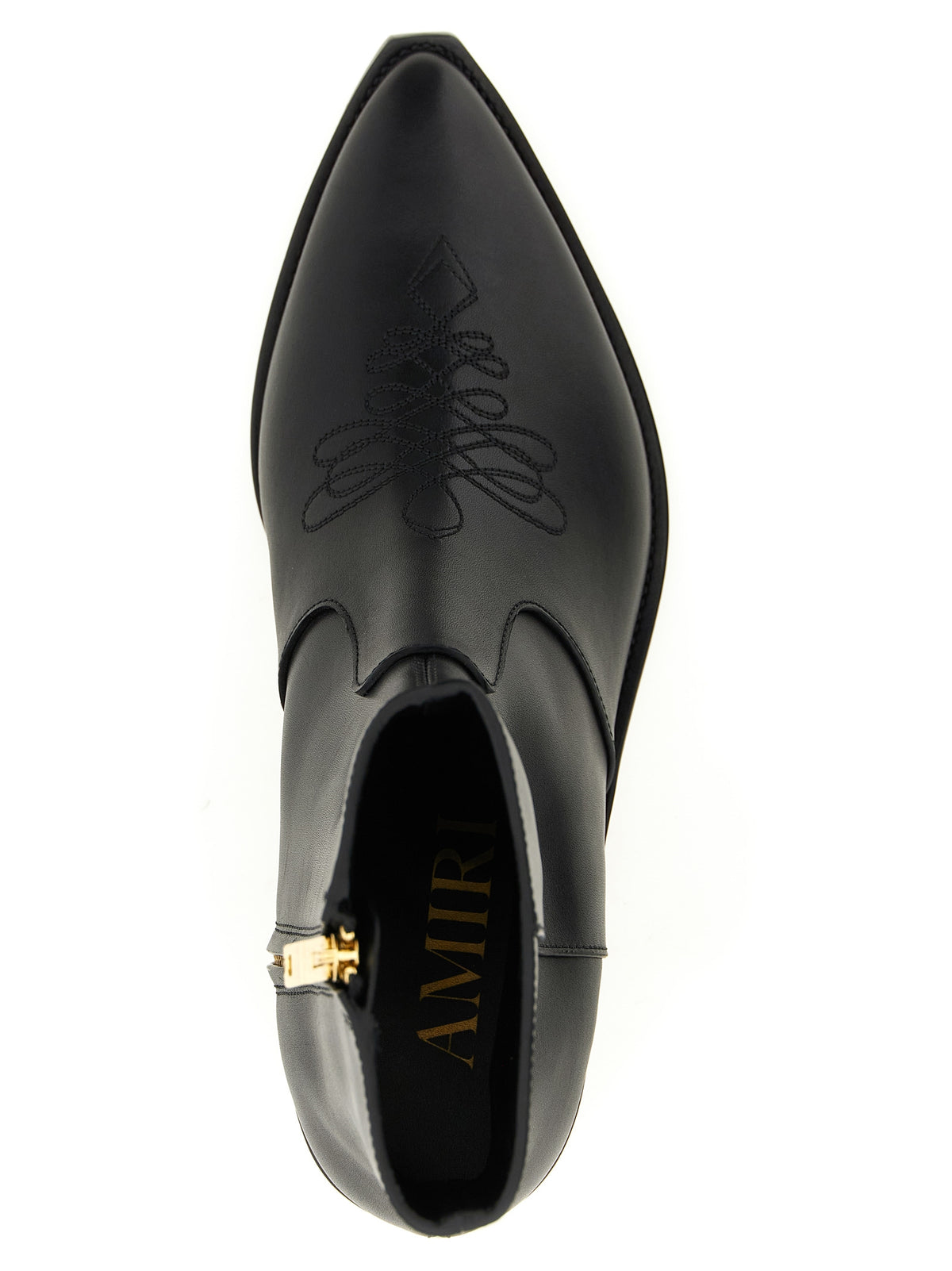 Black Calfskin Ankle Boots