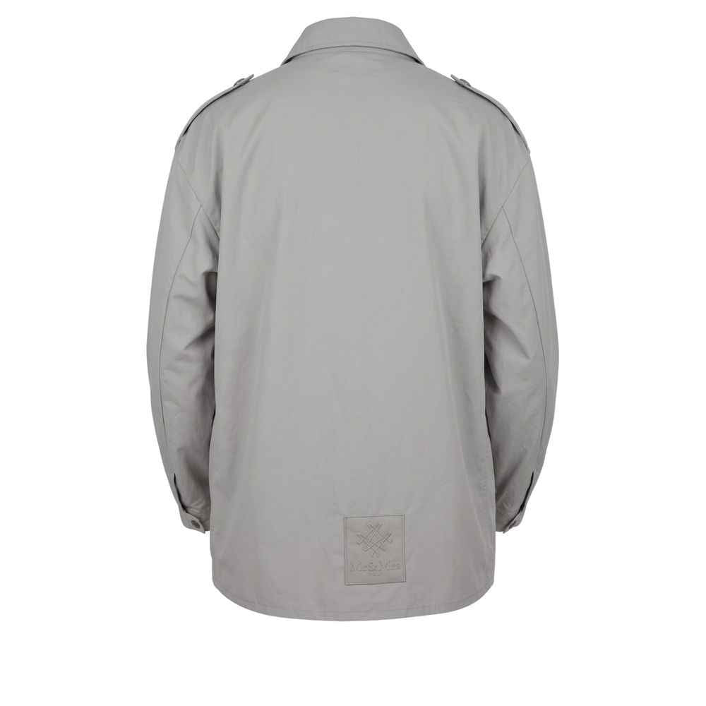 Green Polyurethane Men Jacket