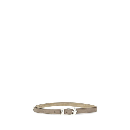 Brown Calf Leather Bos Taurus Thin Belt
