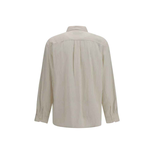 Beige Lyocell Dress Shirt