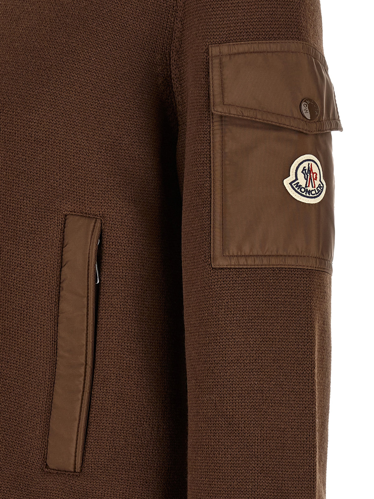 Brown Polyamide Cardigan