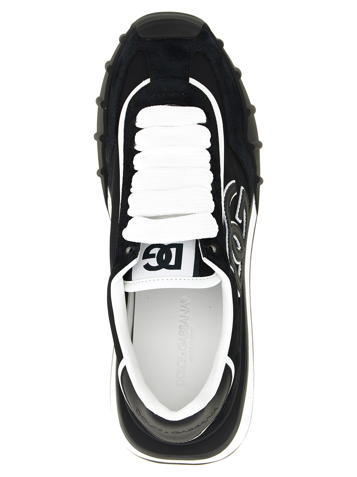 Black Polyamide Athletic Sneakers