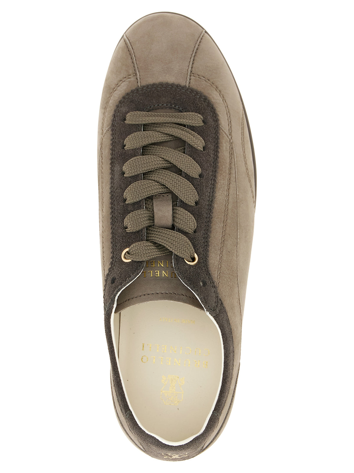 Gray Calfskin Low Top Sneakers