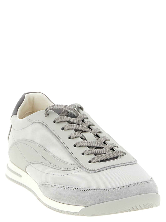 Gray Polyethylene Low Top Sneakers