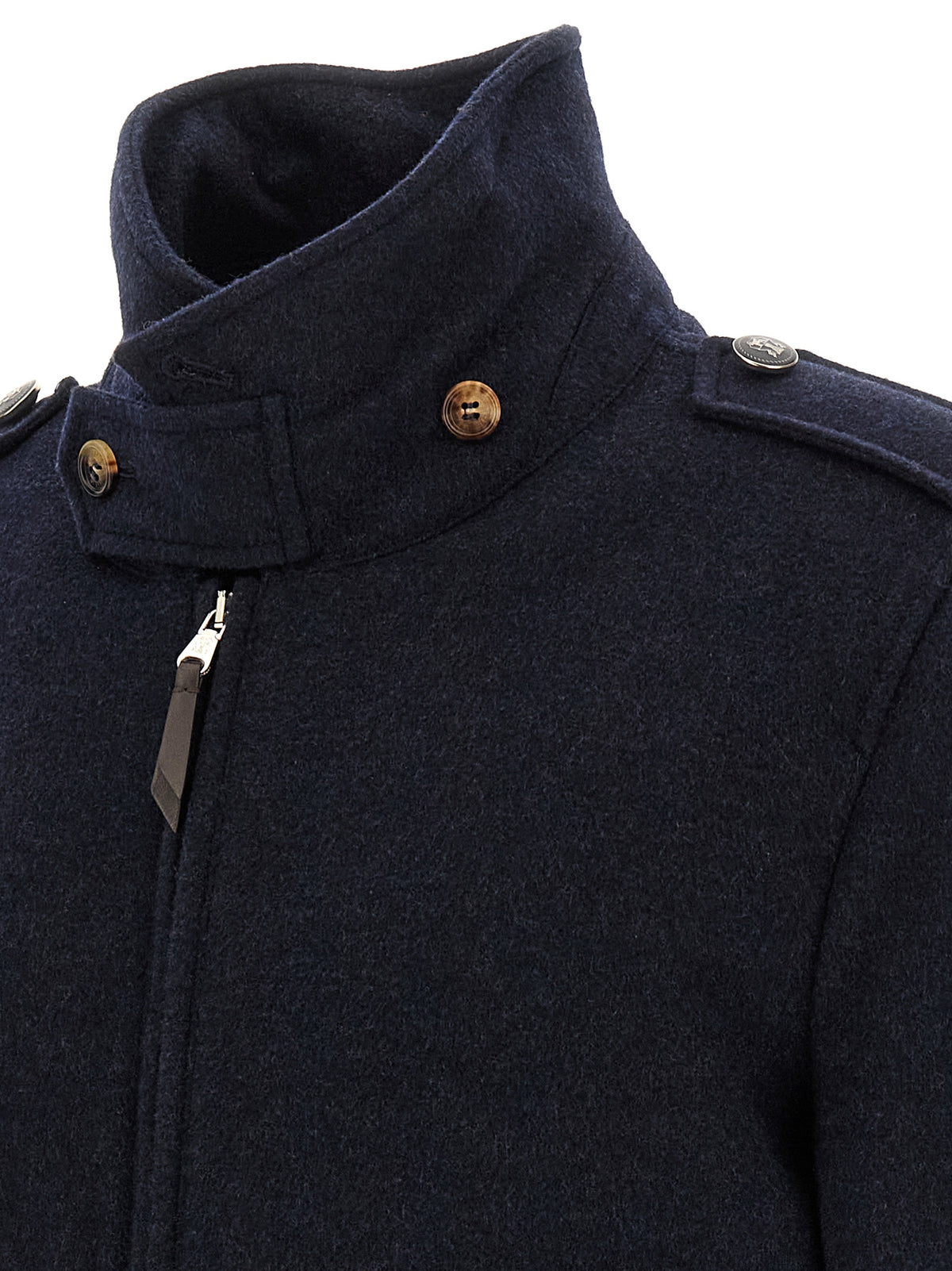 Blue Cashmere Bomber