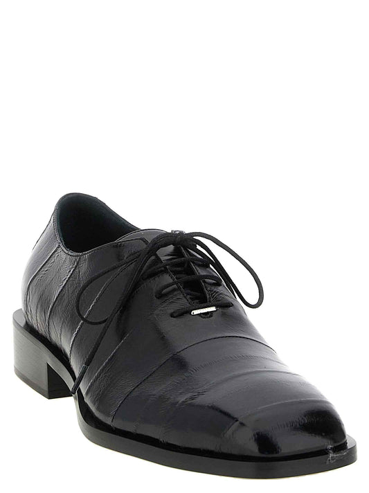 Black Leather Oxfords And Derbies