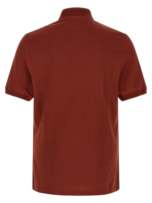 Red Cotton Polo Shirt