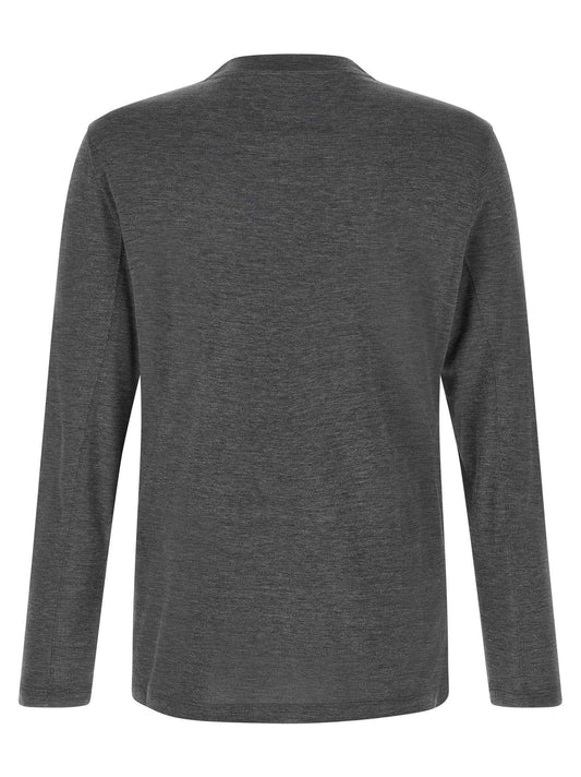 Gray Silk T-Shirt