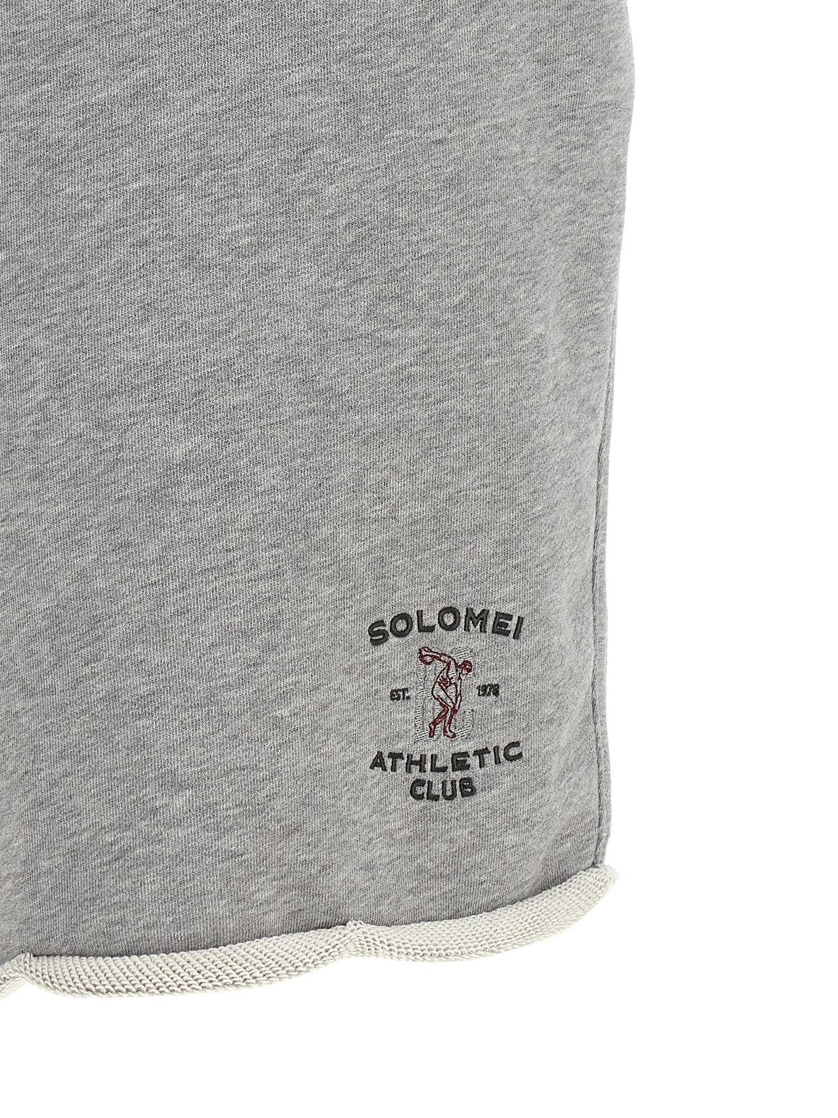 Gray Cotton Bermuda Shorts