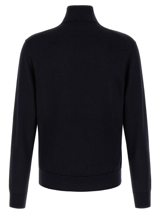 Blue Virgin Wool Cardigan