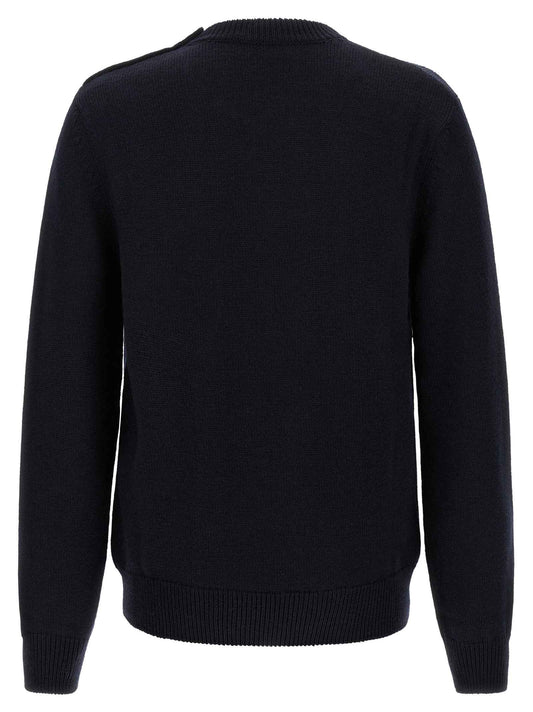 Blue Virgin Wool Cardigan