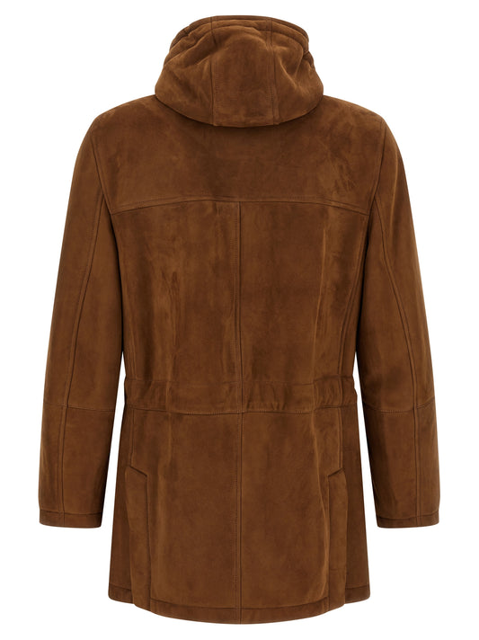 Brown Lamb Leather Leather Jacket