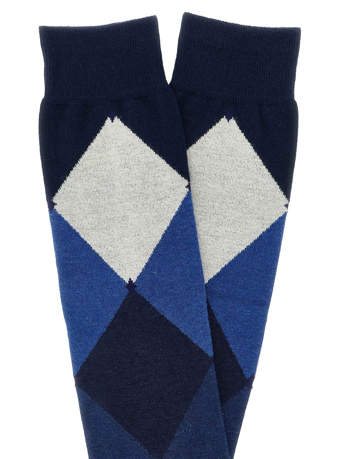 Blue Cotton Socks