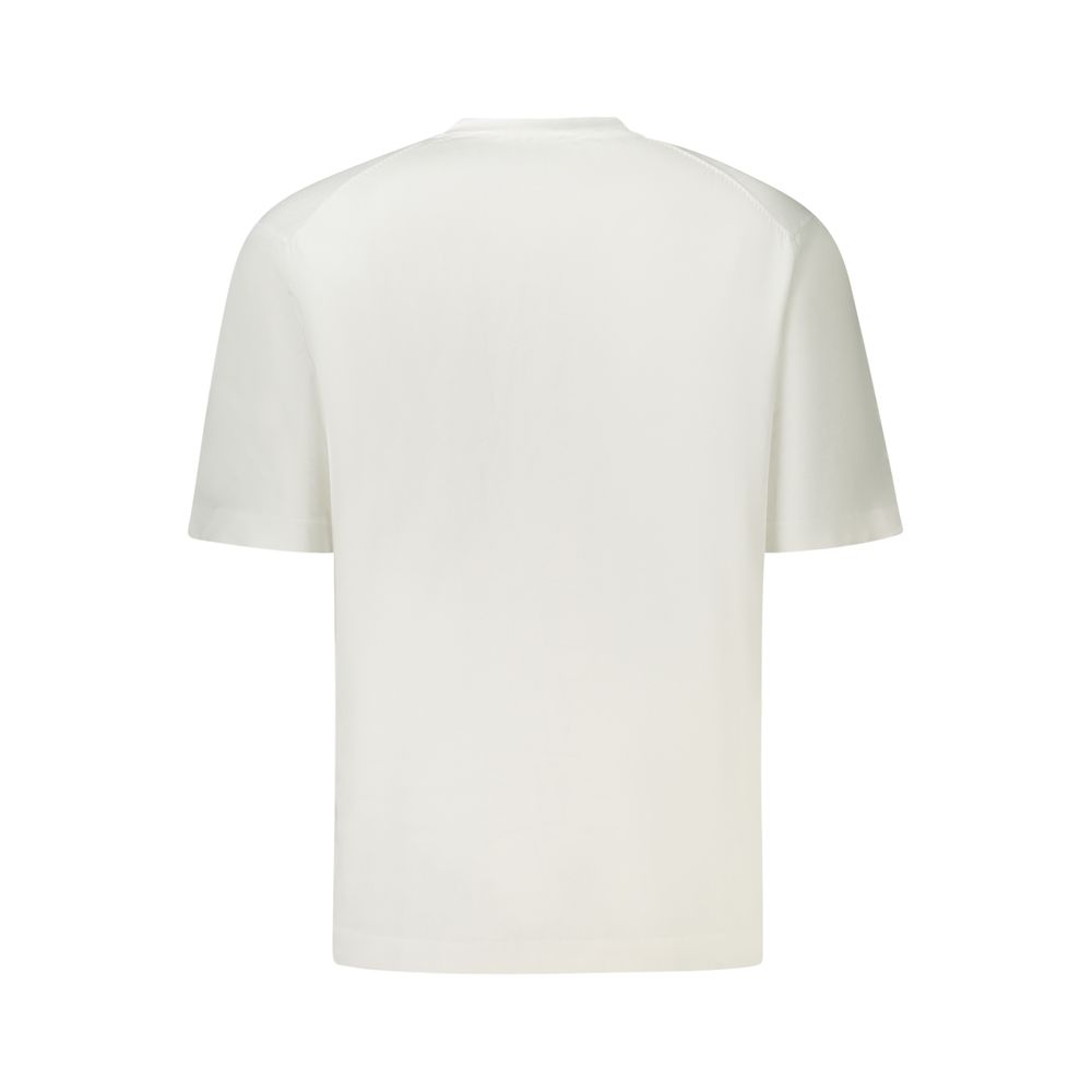 White Cotton Men's T-Shirt