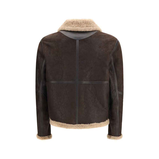 Brown Lamb Leather Full-Length Jacket