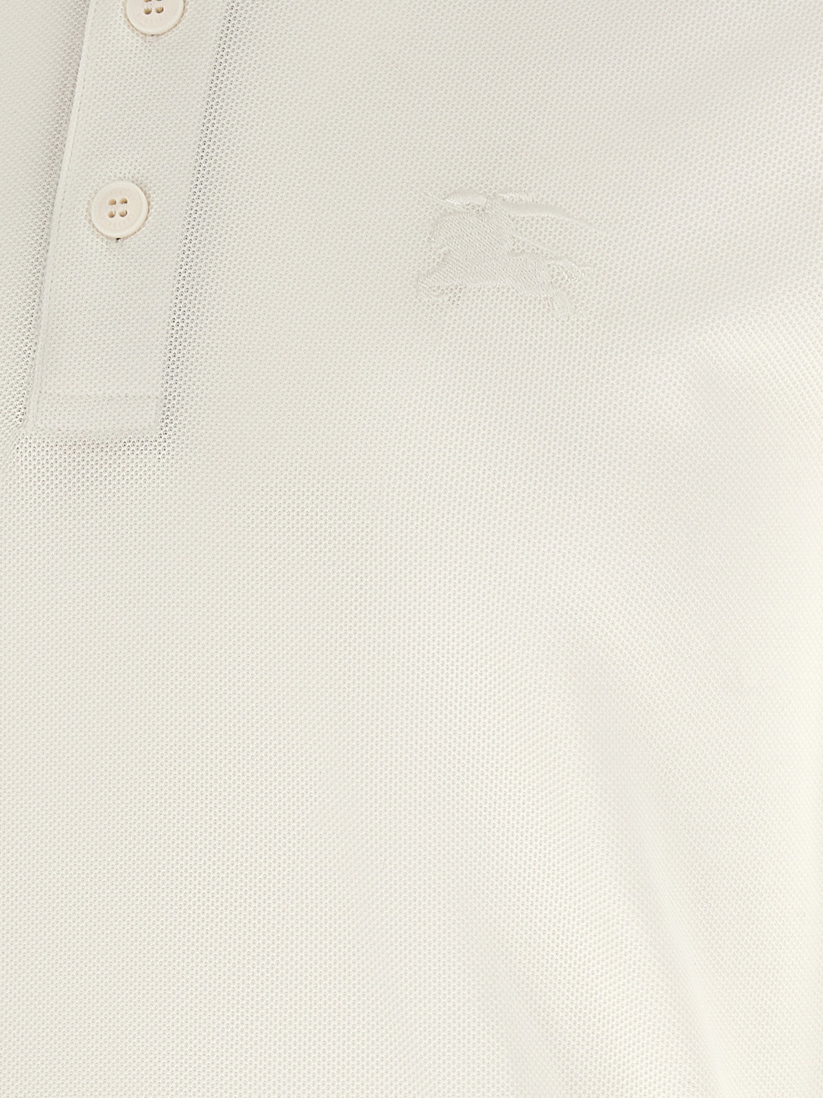 White Cotton Polo Shirt