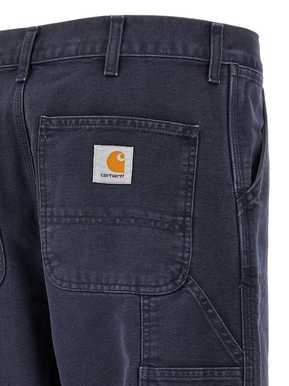 Blue Organic Cotton Casual Pants