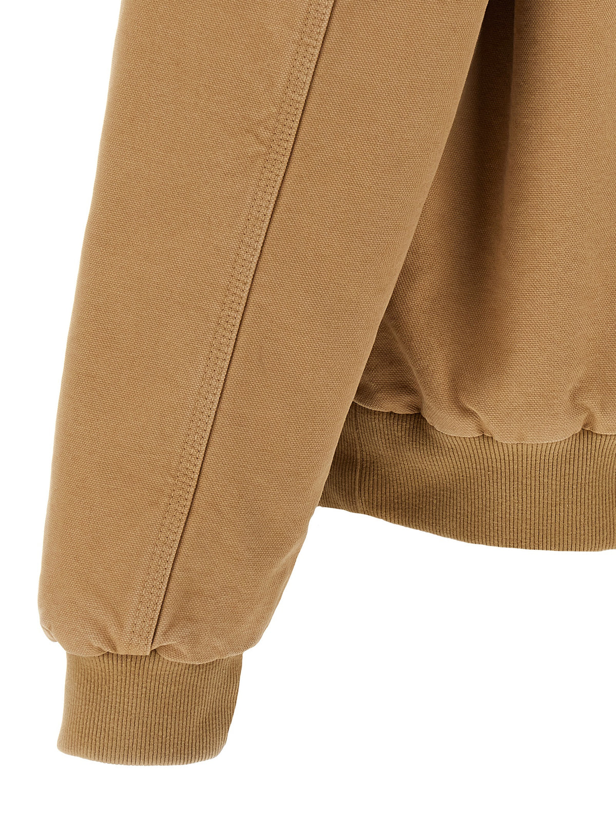Beige Cotton Full-Length Jacket