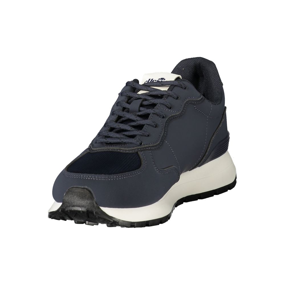 Blue Polyester Men's Sneaker