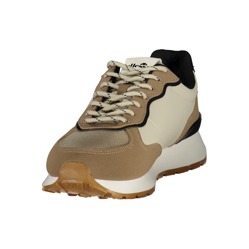 Beige Fabric Men's Sneaker