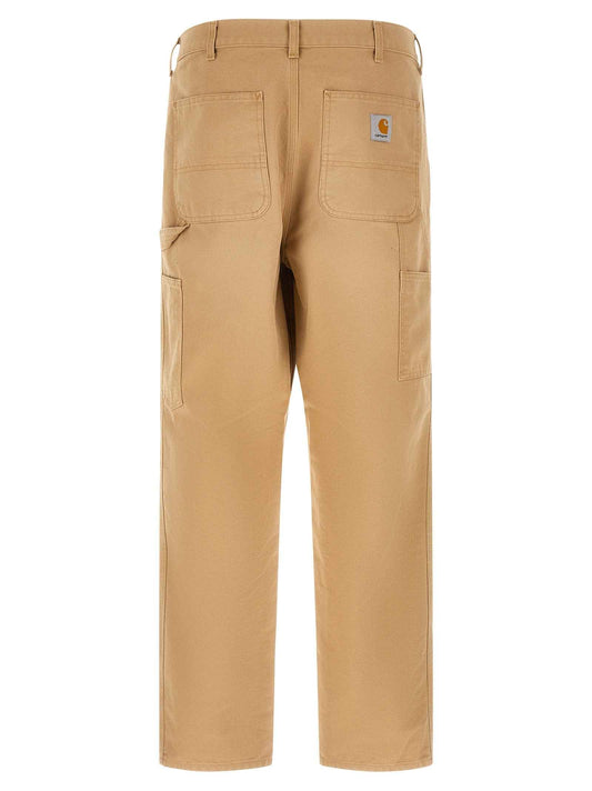 Brown Organic Cotton Casual Pants