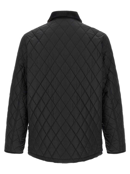 Black Polyamide Full-Length Jacket