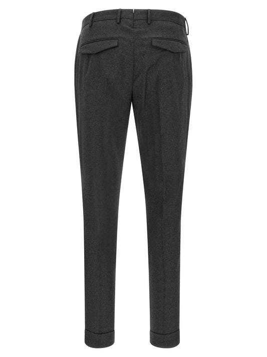Gray Virgin Wool Dress Pants