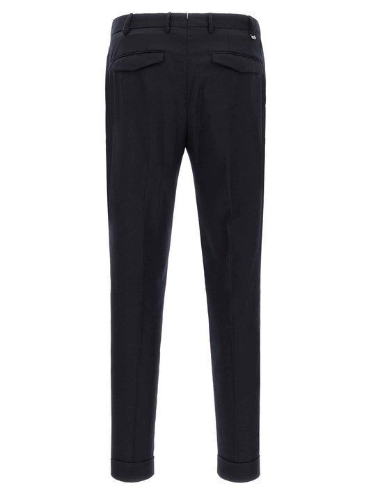 Blue Virgin Wool Dress Pants