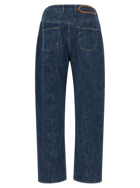 Blue Organic Cotton Relaxed Fit Jeans