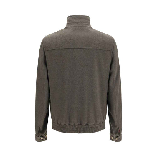 Gray Wool Oves Aries Full-Length Jacket