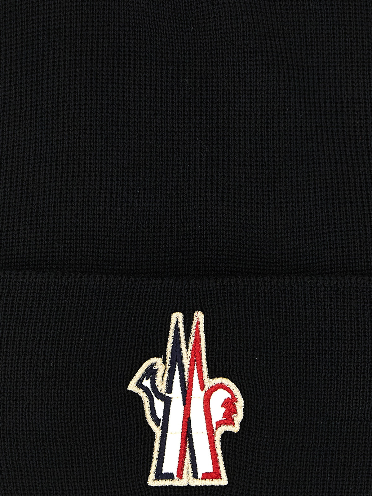 Black Virgin Wool Beanie