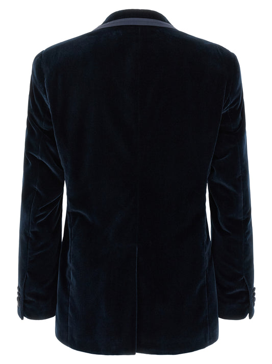 Blue Cotton Blazer