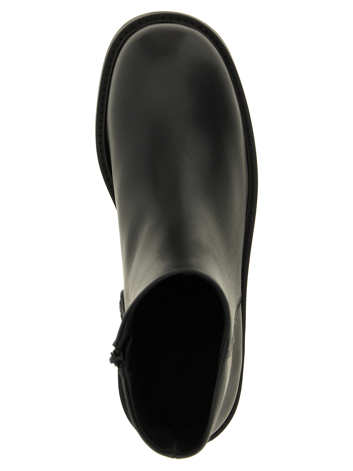 Black Calfskin Ankle Boots