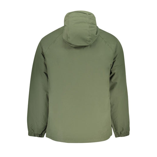 Green Polyester Men's Jacket