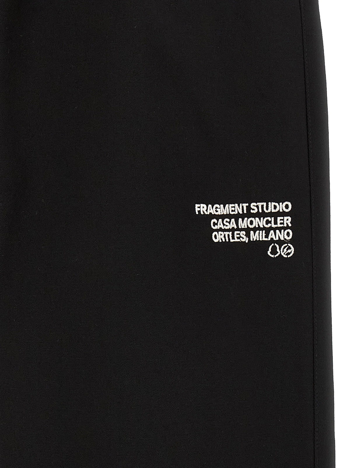 Black Cotton Casual Pants