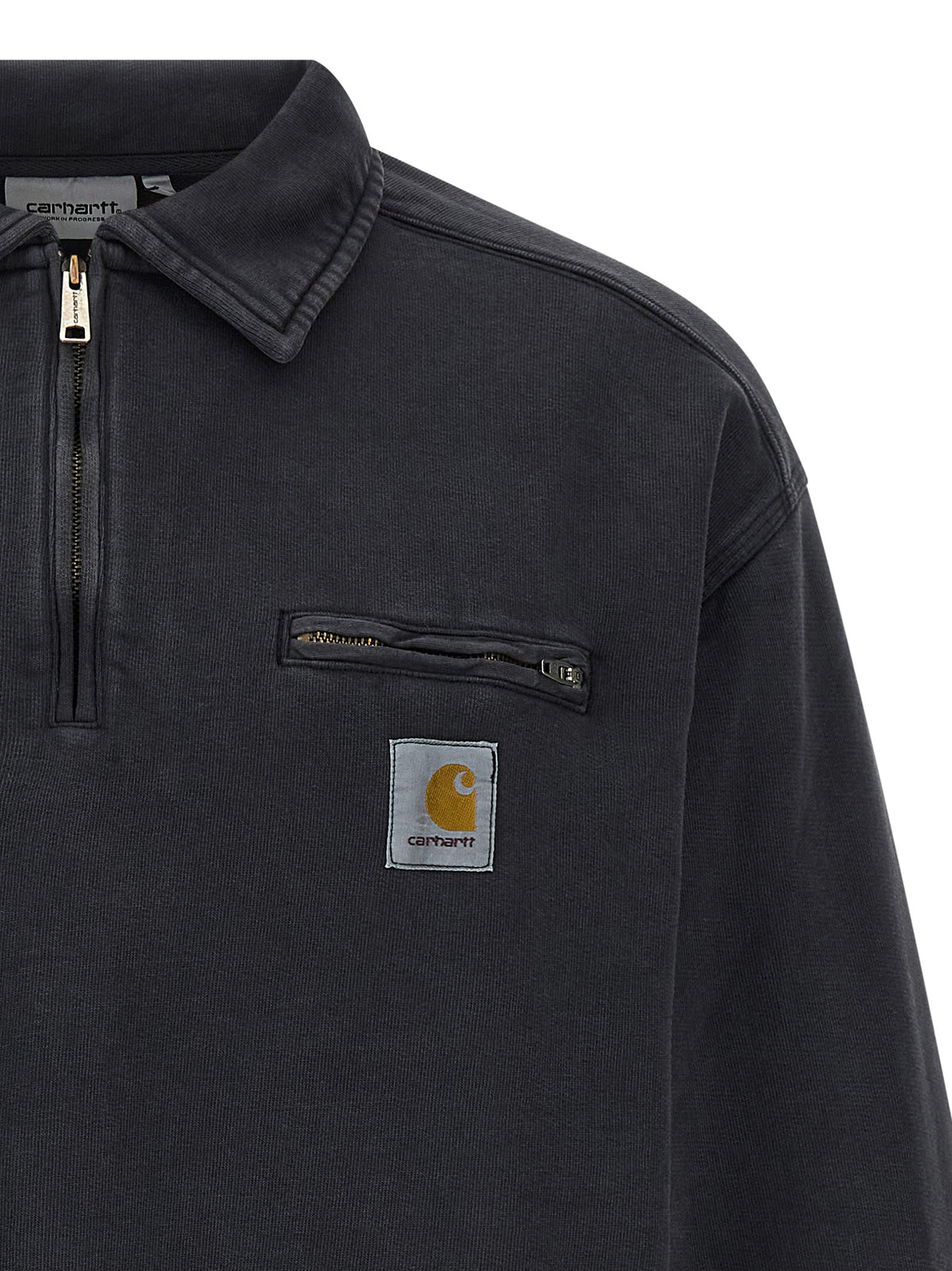 Black Cotton Sweatshirt