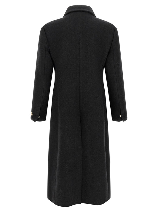 Gray Virgin Wool Coat