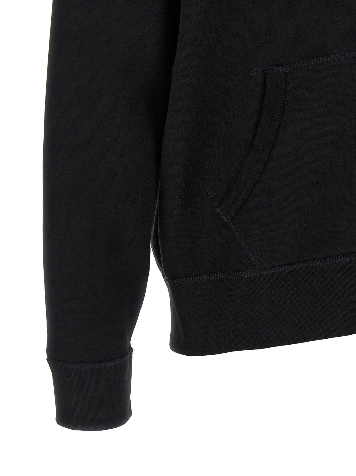 Black Cotton Sweatshirt