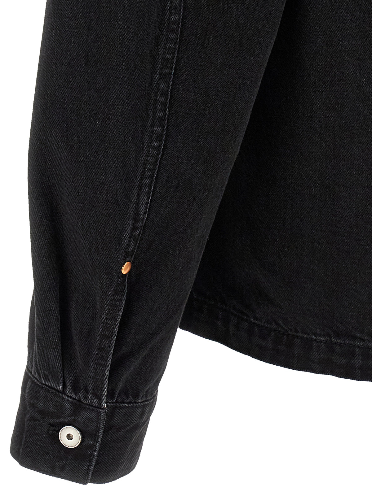 Black Cotton Denim Jacket