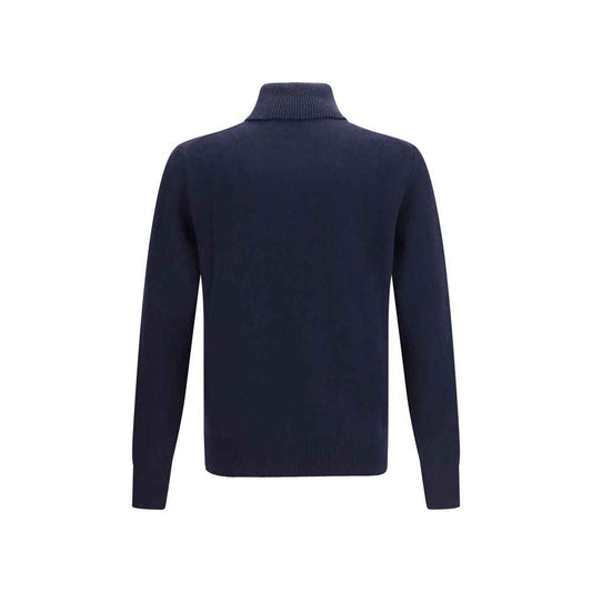 Blue Cashmere Turtleneck
