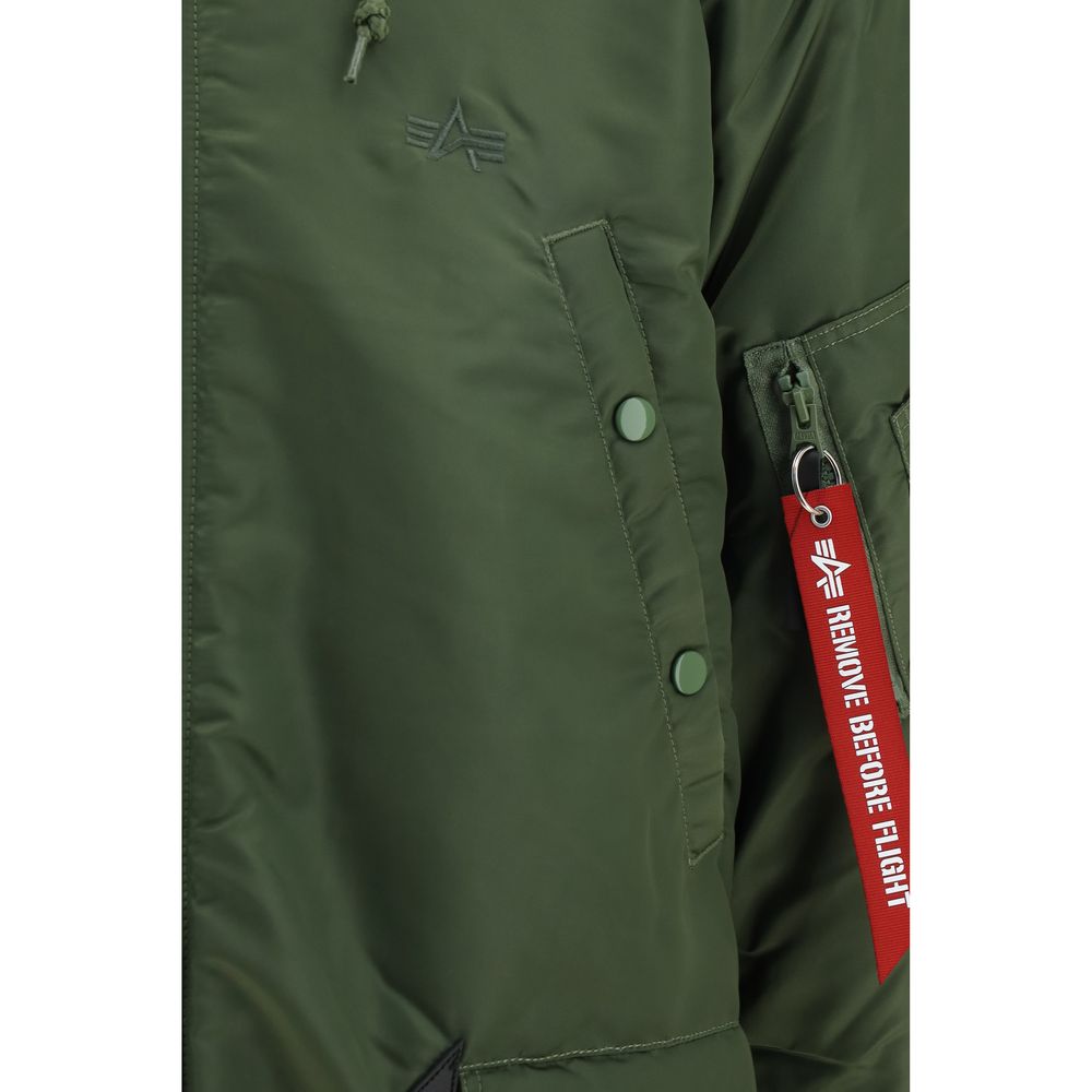 Bicolor Nylon Full-Length Jacket