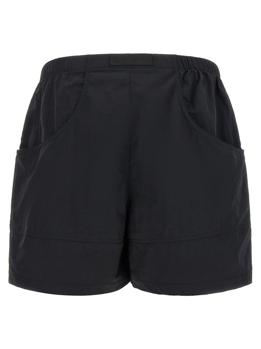 Black Nylon Bermuda Shorts