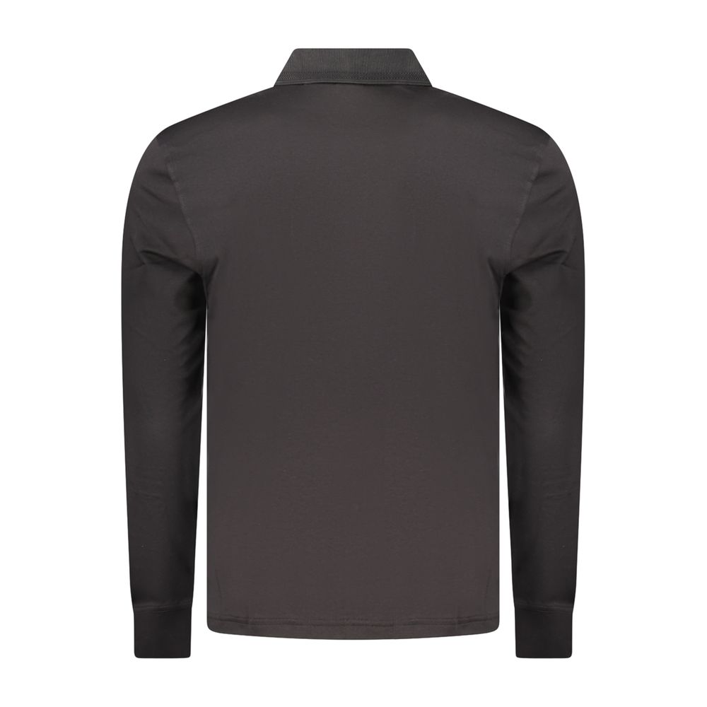 Black Cotton Men's Polo Shirt