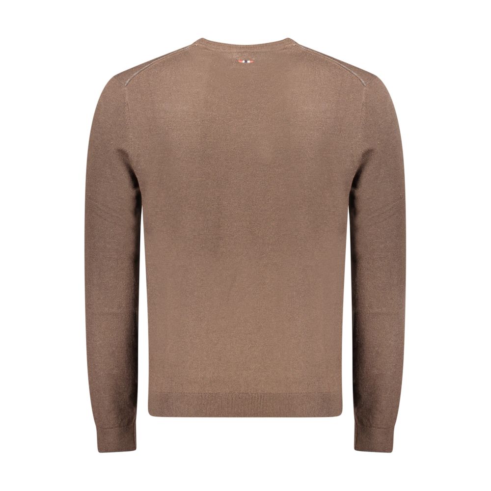 Brown Wool Men's Sweater