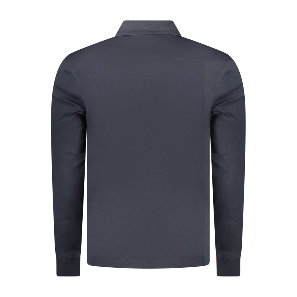 Blue Cotton Men's Polo